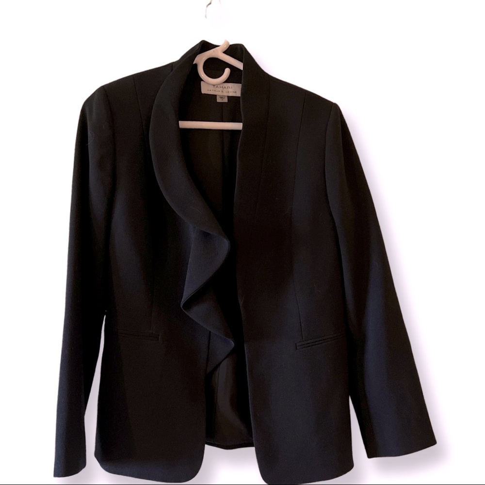 Tahari Arthur S. Levine Black Blazer